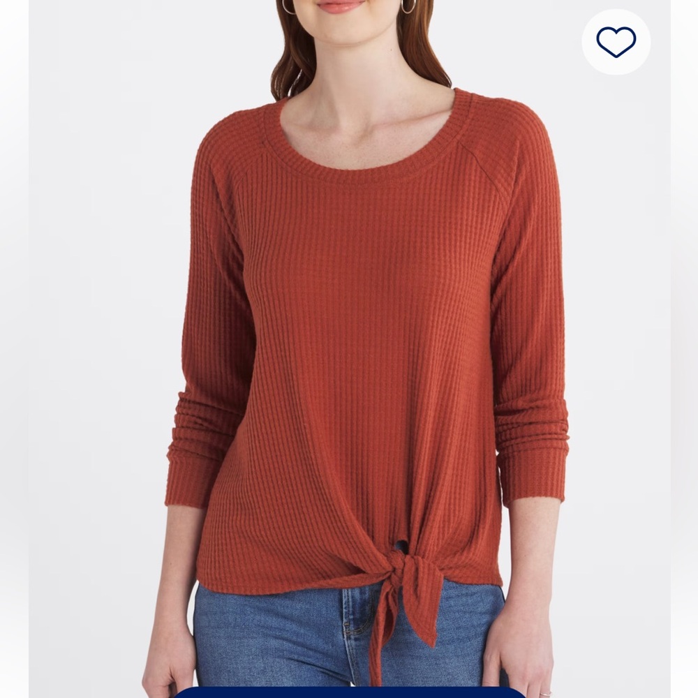 NINE BRITTON
Billie Tie Front Brushed Knit Top
